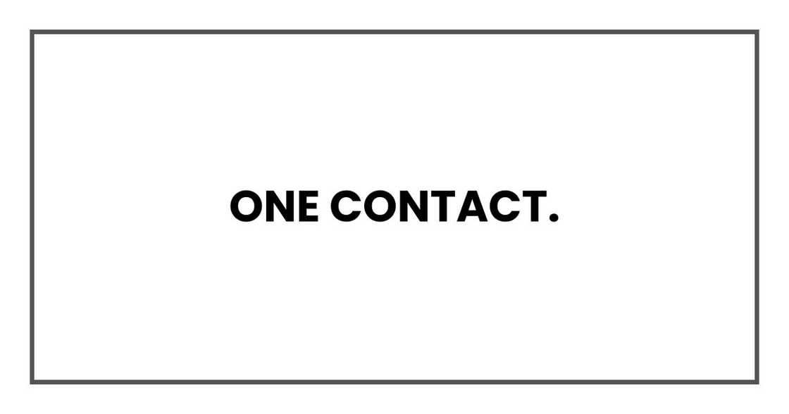 One contact.