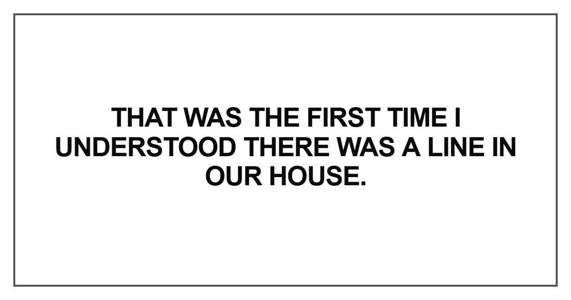 That was the first time I understood That was the first time I understood