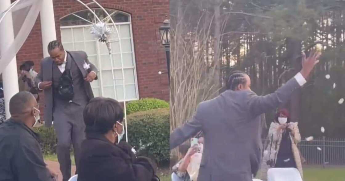Flower Man: Confident Guy Throws Petals Like Flower Girl During Cousin's Wedding Flower Man: Confident Guy Throws Petals Like Flower Girl During Cousin's Wedding