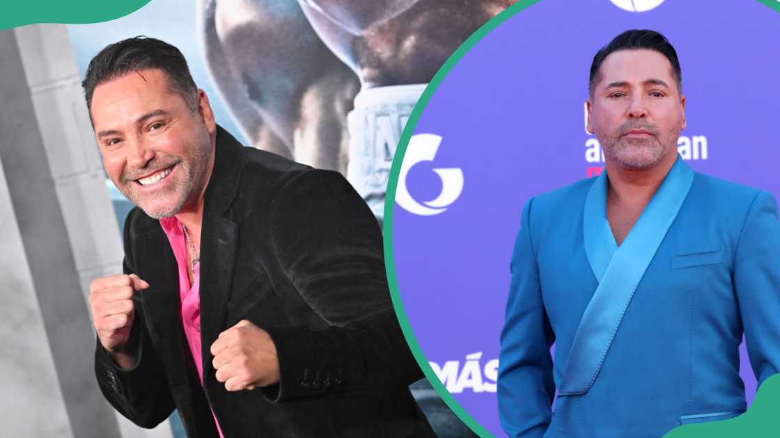 Oscar De La Hoya at the premiere of "Creed III" . The entrepreneur attending the 2023 Latin American Music Awards