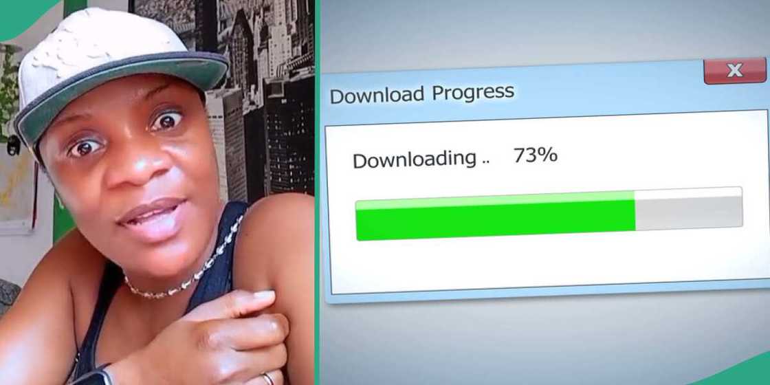 Lady who downloaded a movie in Germany. Lady who downloaded a movie in Germany.