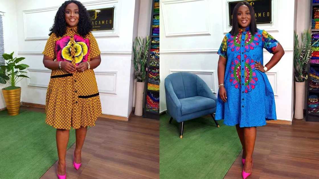 Long Ankara shirt dresses Long Ankara shirt dresses