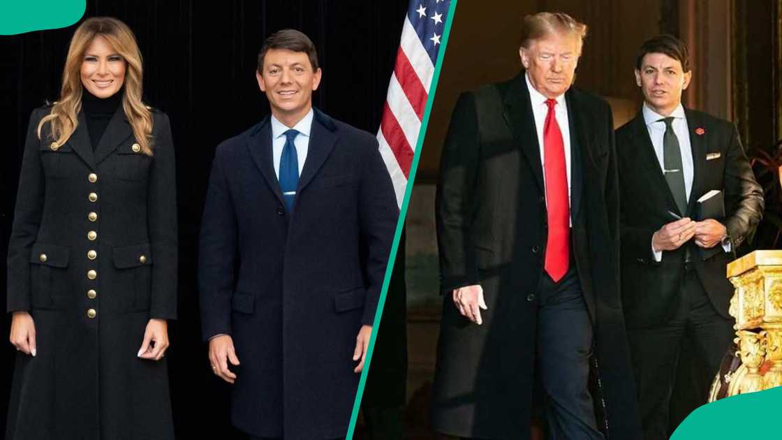 Hogan Gidley takes pictures with Melania and Donald Trump Hogan Gidley takes pictures with Melania and Donald Trump