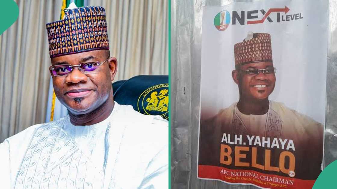 Yahaya Bello speaks on APC chairmanship campaign posters Yahaya Bello speaks on APC chairmanship campaign posters