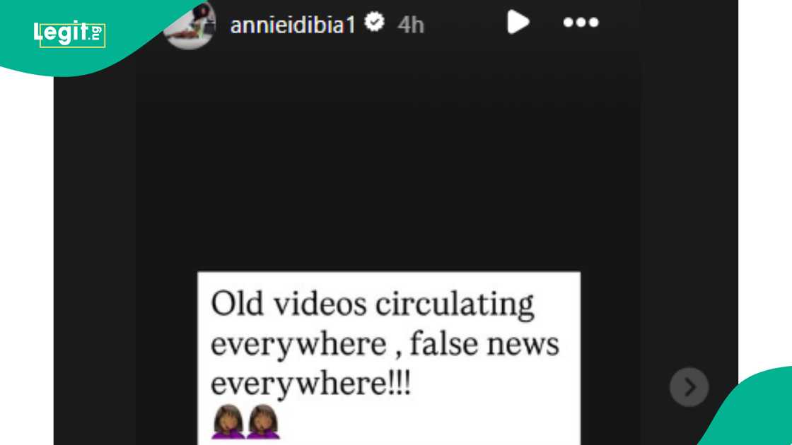 Annie Idibia speaks out as videos with 2Baba trigger reconciliation speculation