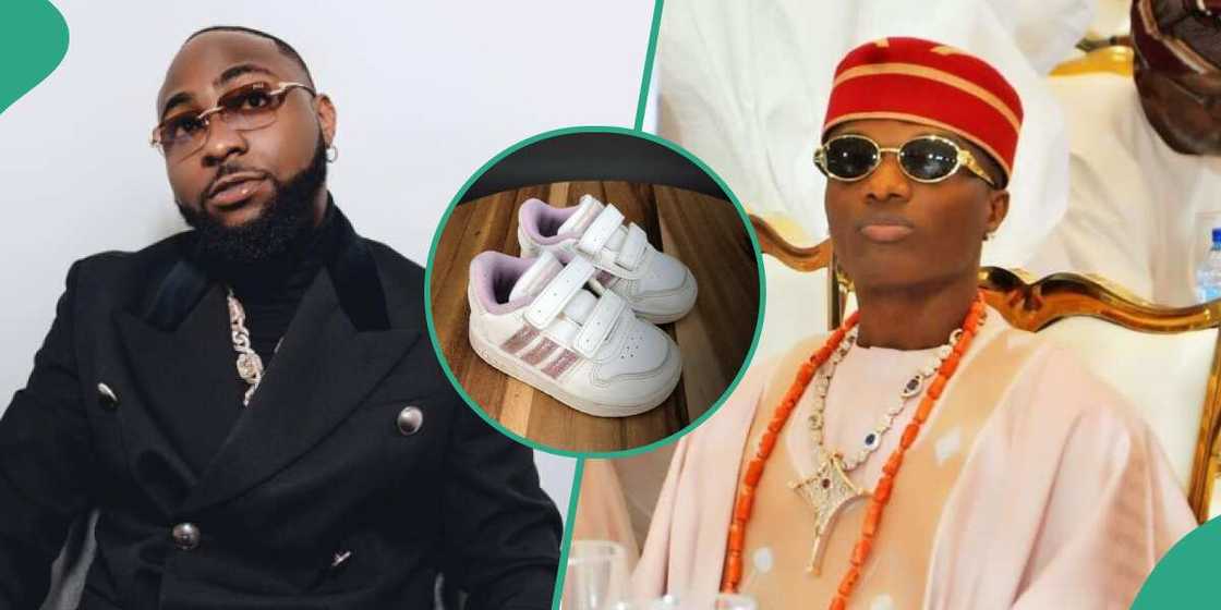 Davido Slams Wizkid’s shoe size Davido Slams Wizkid’s shoe size