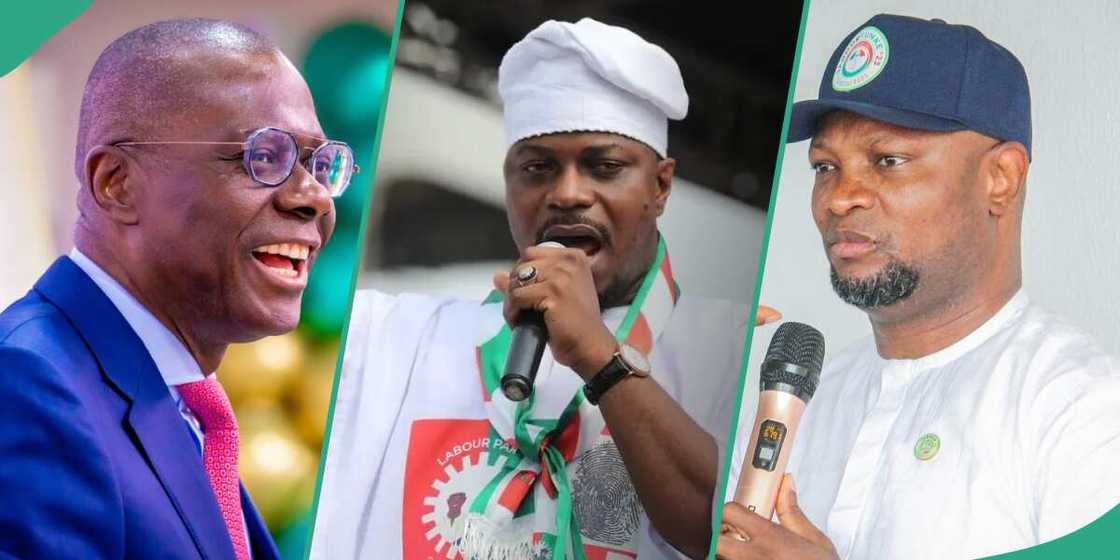 Babajide Sanwo-Olu/Abdulazeez Adeniran/Gbadebo Rhodes-Vivour/APC/PDP/Labour Party Babajide Sanwo-Olu/Abdulazeez Adeniran/Gbadebo Rhodes-Vivour/APC/PDP/Labour Party