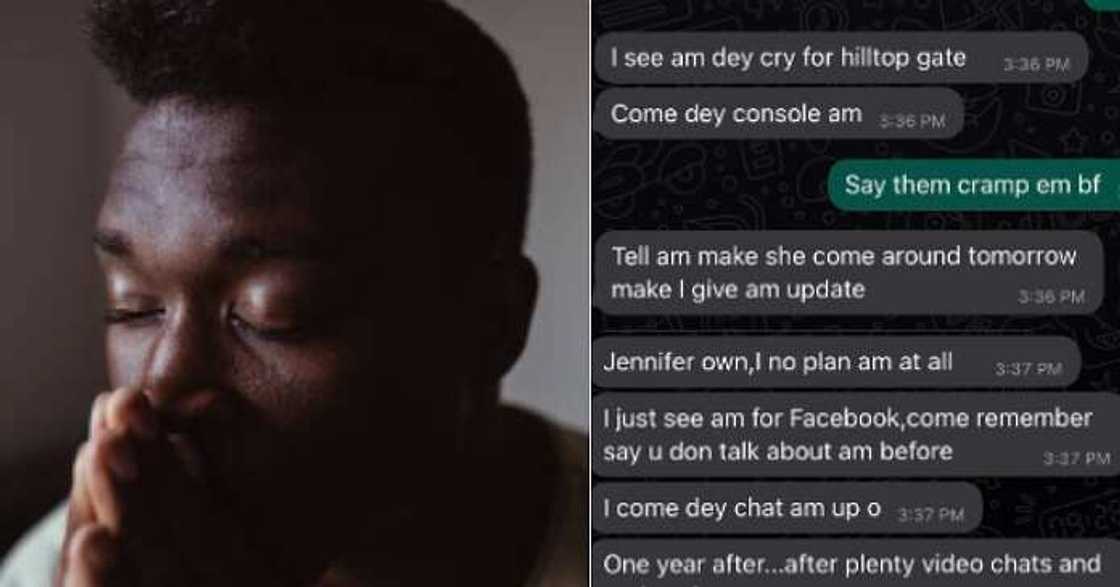 Man leaks chats with friend who slept with his exes, betrayal Man leaks chats with friend who slept with his exes, betrayal