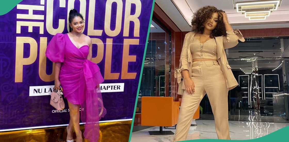 Nadia Buari looks good on purple dress Nadia Buari looks good on purple dress
