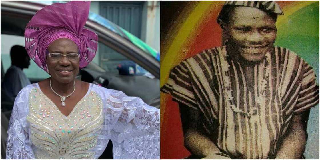 Actress Iya Rainbow and her late husband Actress Iya Rainbow and her late husband