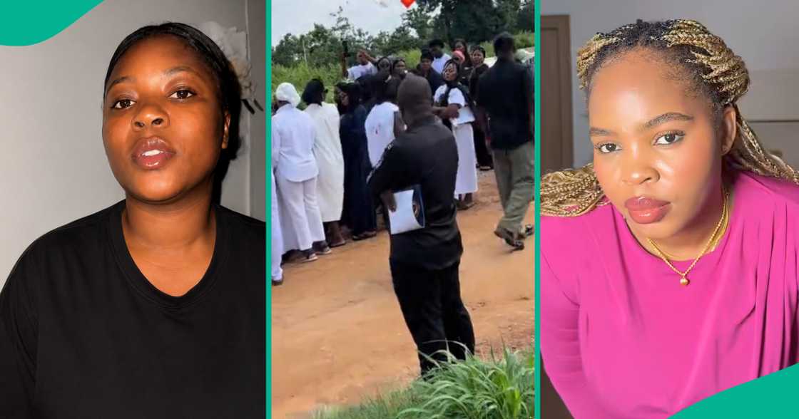 Lady shares experience at Monique Pearls' burial.