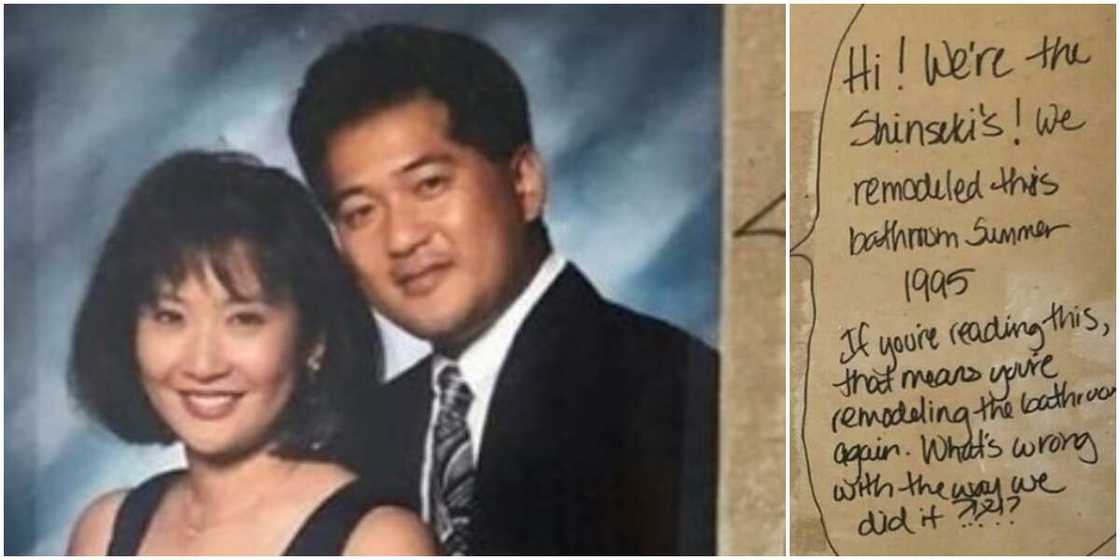 Reactions as couple find weird 1995 note addressed to them in new house they bought, share it Reactions as couple find weird 1995 note addressed to them in new house they bought, share it