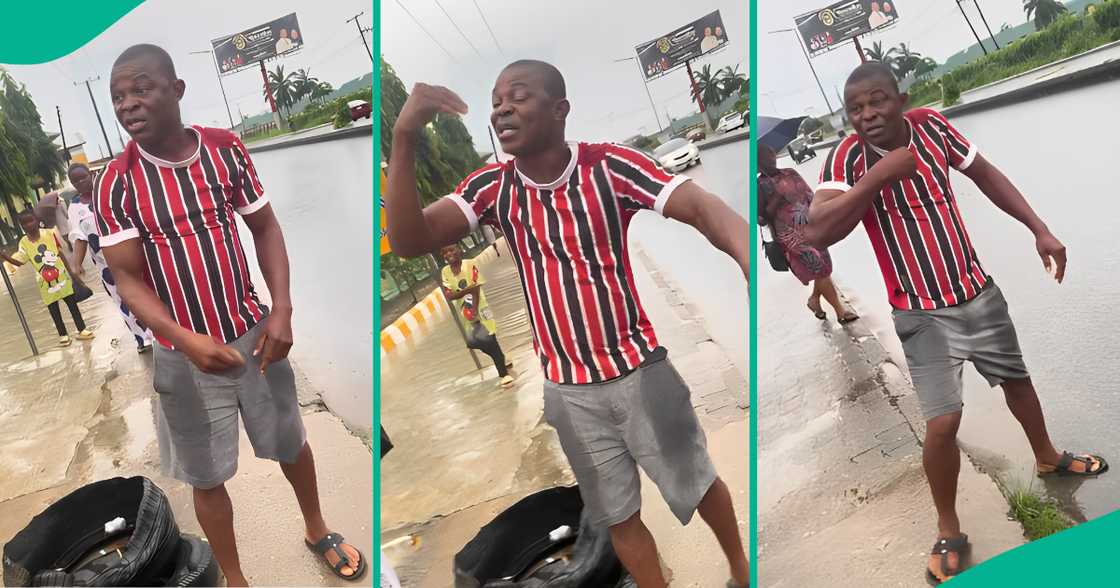 Man creates scene after lady he gave N3k failed to visit his house