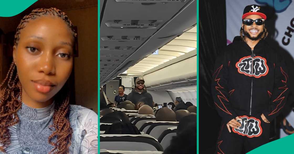 Lady shares video of dancer Poco Lee entertaining passengers on an aeroplane Lady shares video of dancer Poco Lee entertaining passengers on an aeroplane