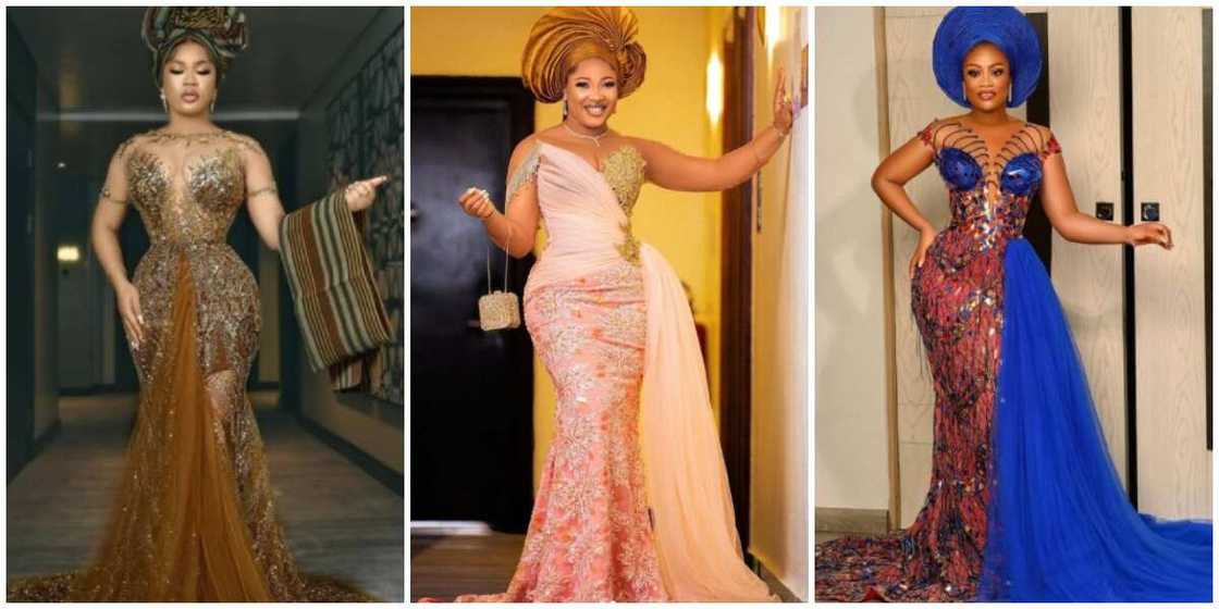 Photos of ladies in asoebi with tulle styles. Photos of ladies in asoebi with tulle styles.