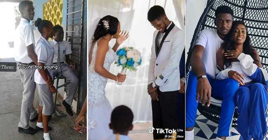 Couple wed years after meeting in secondary school Couple wed years after meeting in secondary school