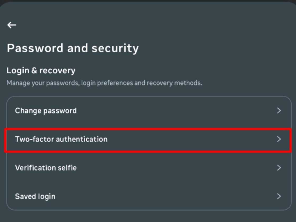 Turning on two-factor authentication on Instagram Turning on two-factor authentication on Instagram