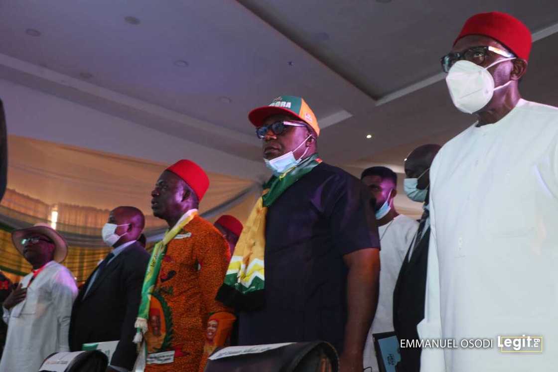 Results from eight local governments announced so far show that APGA is leading Results from eight local governments announced so far show that APGA is leading