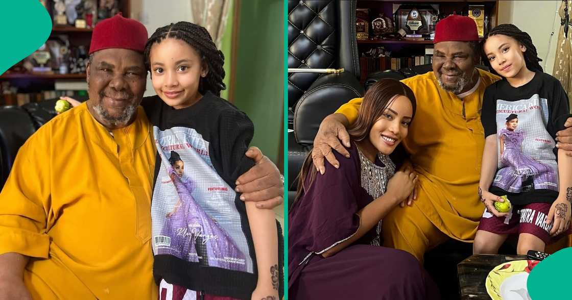 Kleopatra Vargas spends time with Pete Edochie Kleopatra Vargas spends time with Pete Edochie