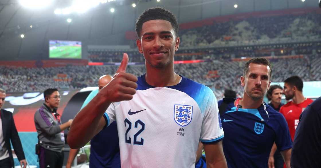 Jude Bellingham, Makes History, First International Goal, England, FIFA World Cup, Iran, Sport, Soccer, World Jude Bellingham, Makes History, First International Goal, England, FIFA World Cup, Iran, Sport, Soccer, World