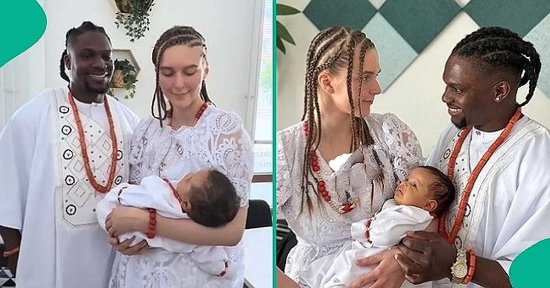 Edo man who married Finnish woman announces name of their baby. Edo man who married Finnish woman announces name of their baby.