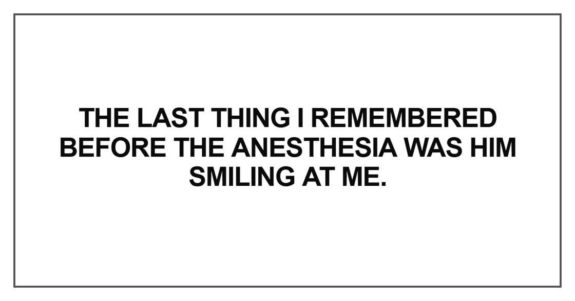 The last thing I remembered The last thing I remembered