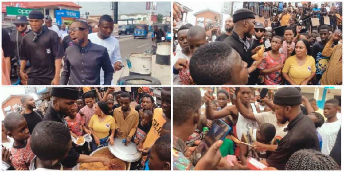 Victor AD spends birthday on the streets. Victor AD spends birthday on the streets.
