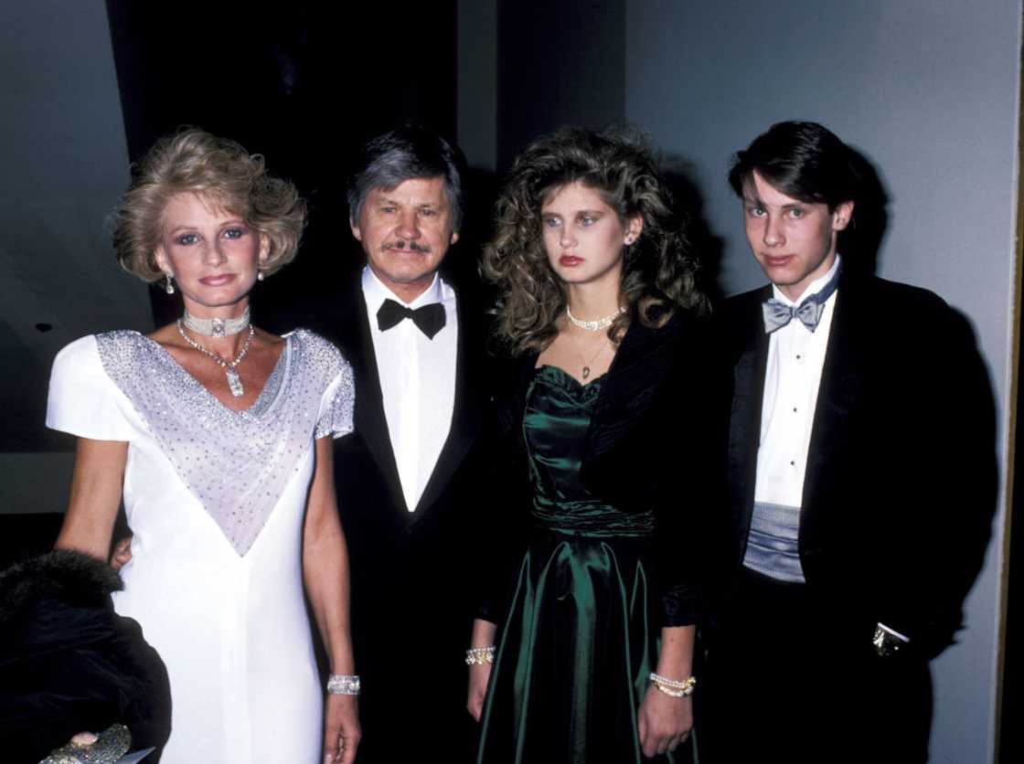 Jill Ireland, Charles Bronson, daughter Zuleika and son Tony. Jill Ireland, Charles Bronson, daughter Zuleika and son Tony.