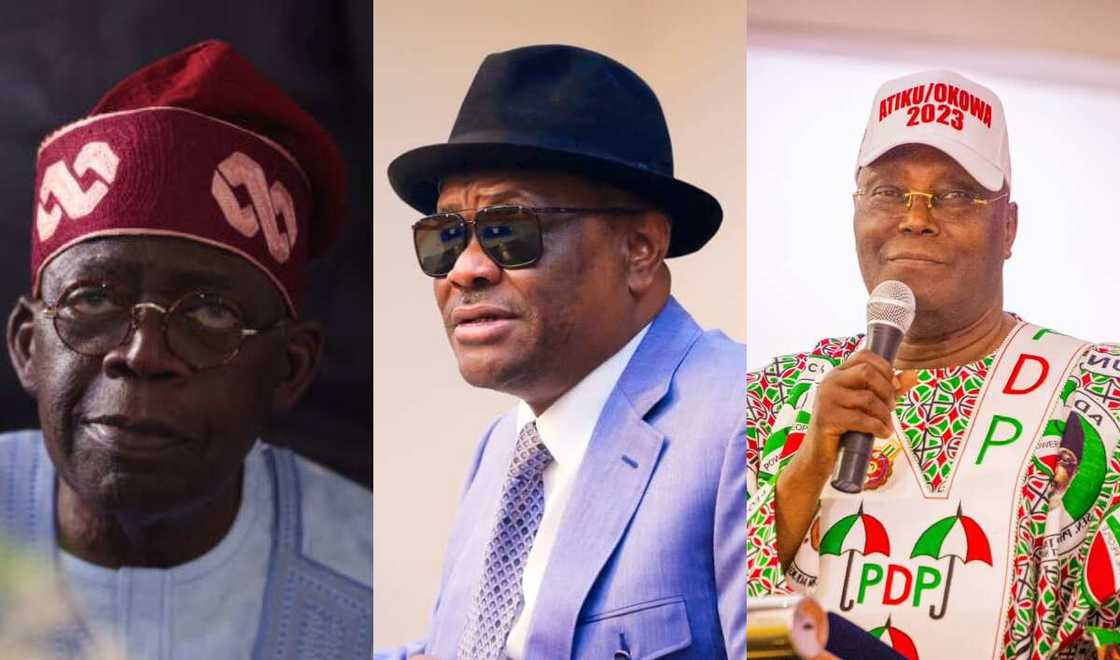 Tinubu, Wike, Atiku Tinubu, Wike, Atiku