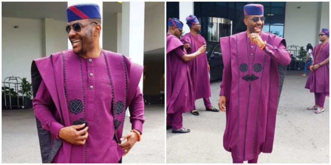 Photos of Ebuka at Banky W's wedding. Photos of Ebuka at Banky W's wedding.