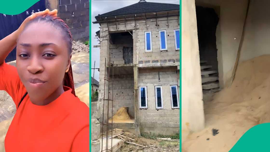 Landlord increases rent in Port Harcourt, woman moves into her uncompleted duplex and shares video