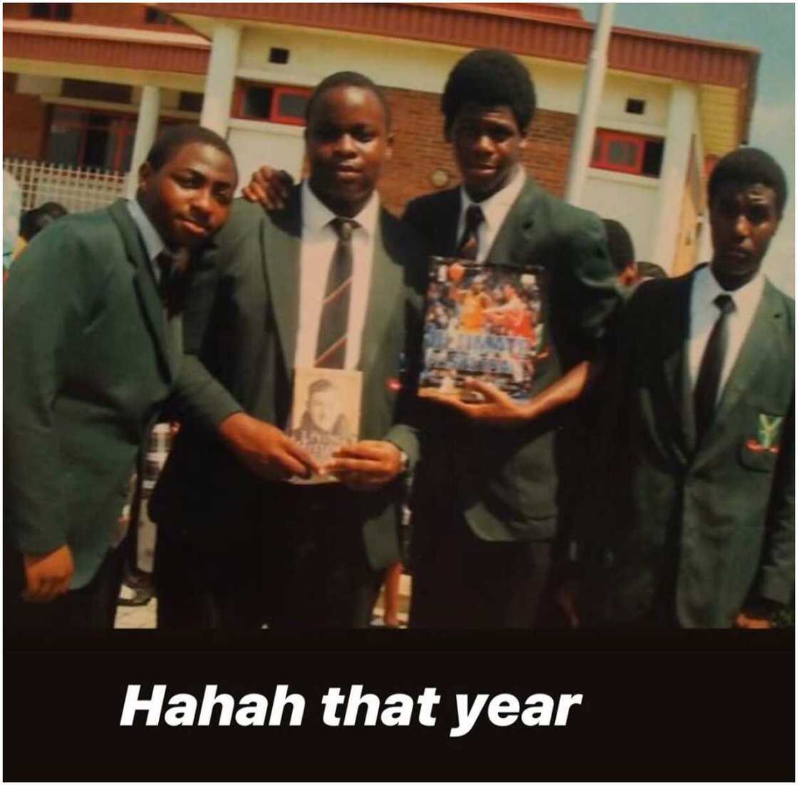 Davido shares secondary school throwback Davido shares secondary school throwback