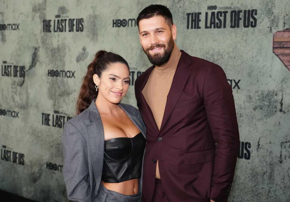 Serena Muniz and Casey Deidrick at a movie premiere event in Los Angeles