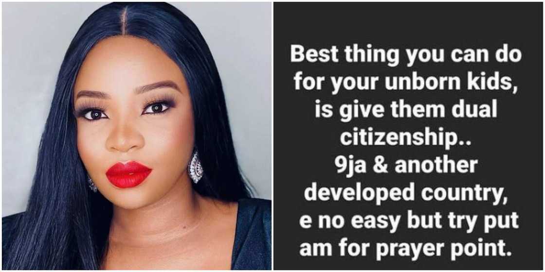 The Best Thing You Can Give Your Unborn Child is Dual Citizenship: BBNaija Star Cindy Says, Fans React The Best Thing You Can Give Your Unborn Child is Dual Citizenship: BBNaija Star Cindy Says, Fans React