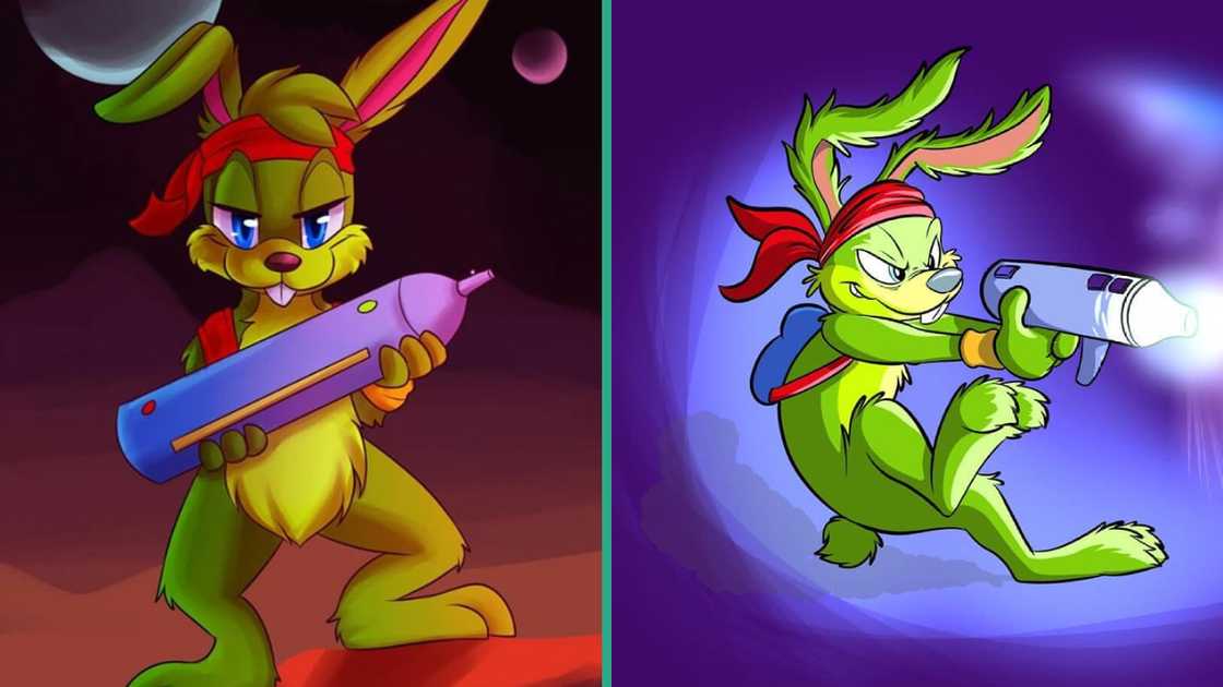 Jazz Jackrabbit is seen in action Jazz Jackrabbit is seen in action