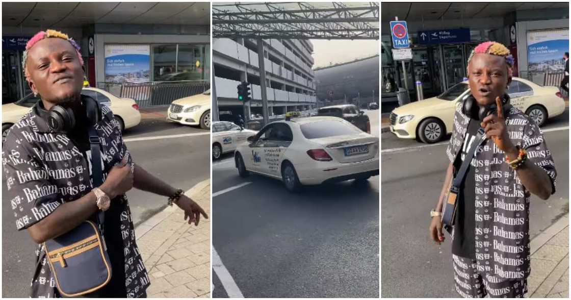 Portable taunts Nigeria after seeing Benz taxis in Germany. Portable taunts Nigeria after seeing Benz taxis in Germany.