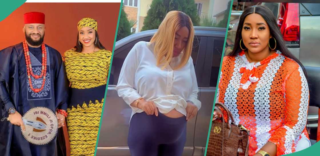 Yul Edochie shows off new angle of Judy Austin’s baby bump Yul Edochie shows off new angle of Judy Austin’s baby bump