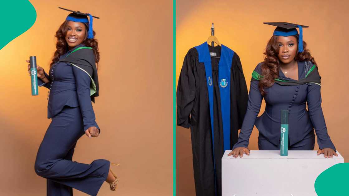 Nigerian lady happy as she graduates from Uniport. Nigerian lady happy as she graduates from Uniport.
