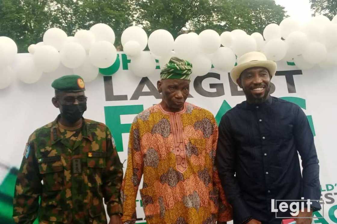 The world’s largest flag has been unveiled in Ibadan, Oyo state.