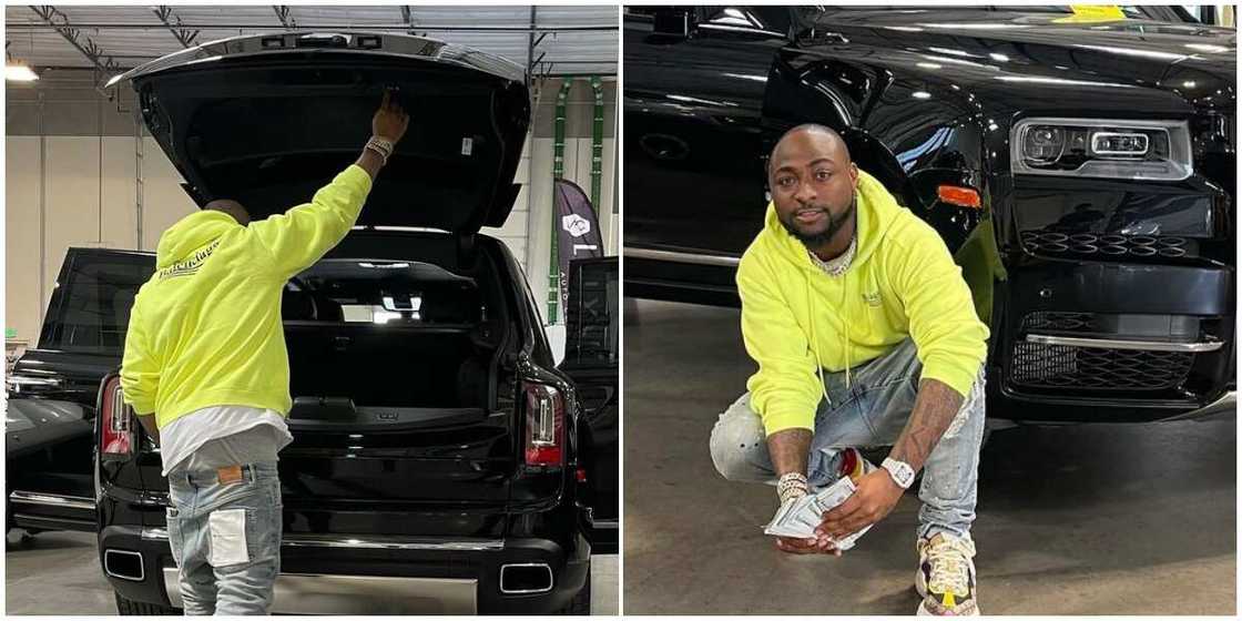 Davido's N240 million Rolls Royce Cullinan Davido's N240 million Rolls Royce Cullinan