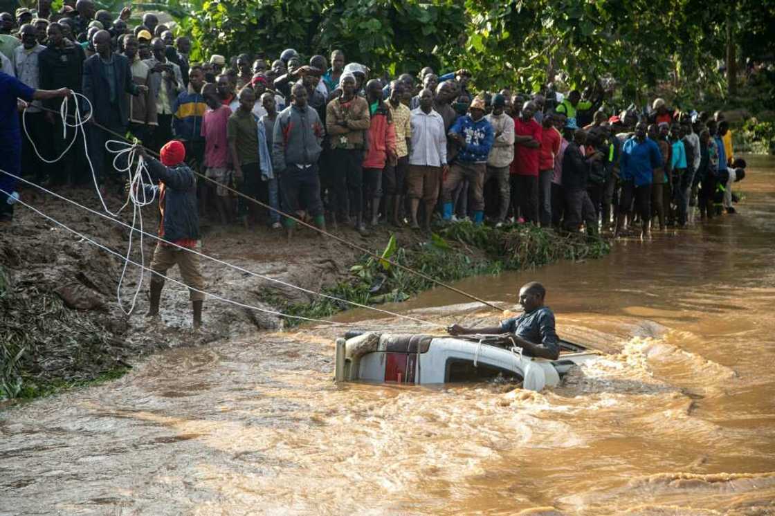 Two rivers burst their banks in the eastern Ugandan city of Mbale, causing widespread damage Two rivers burst their banks in the eastern Ugandan city of Mbale, causing widespread damage