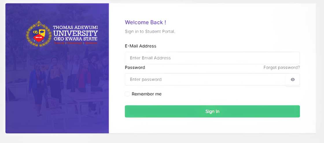 Thomas Adewumi University portal Thomas Adewumi University portal