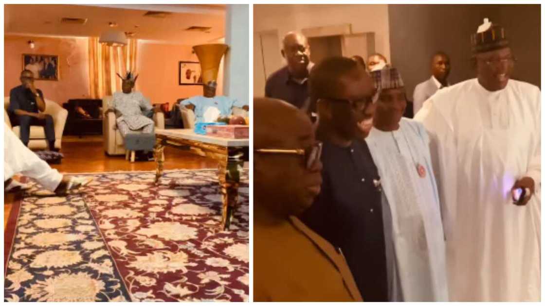Okowa, other PDP leaders meet Obasanjo Okowa, other PDP leaders meet Obasanjo