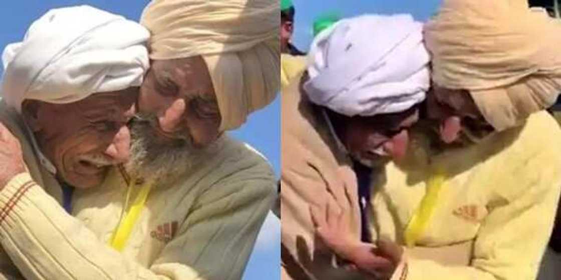 Siddique and his brother Habib separated by Indian Pakistani Partition reunite 74 years after Siddique and his brother Habib separated by Indian Pakistani Partition reunite 74 years after