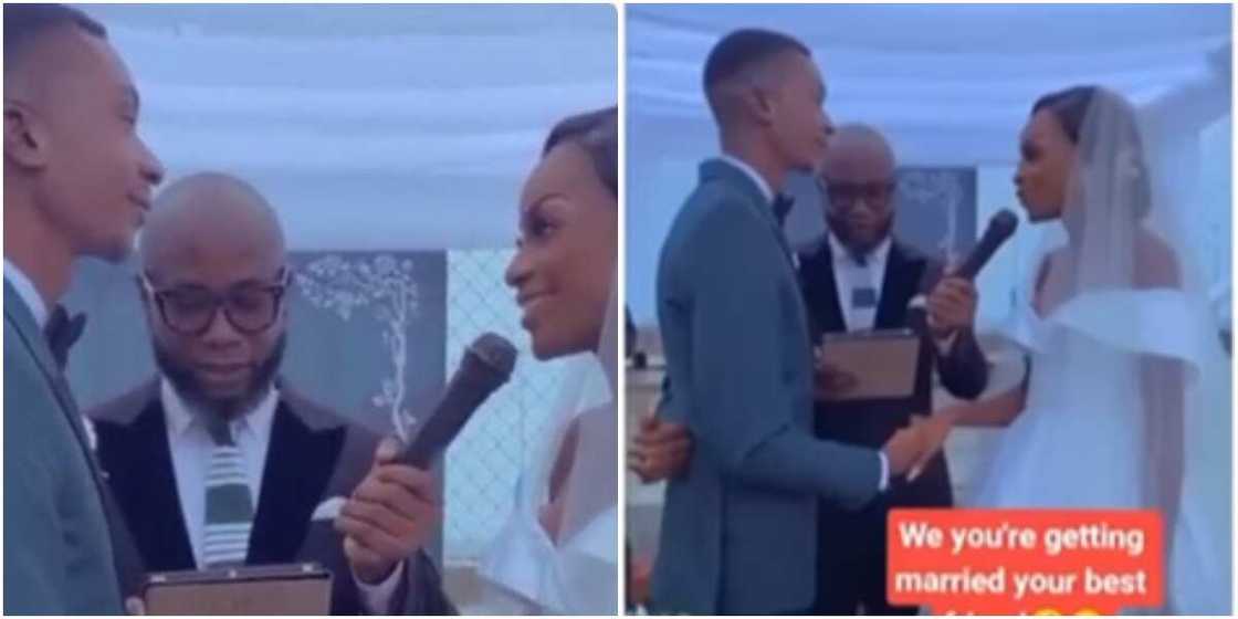 A bride and groom A bride and groom