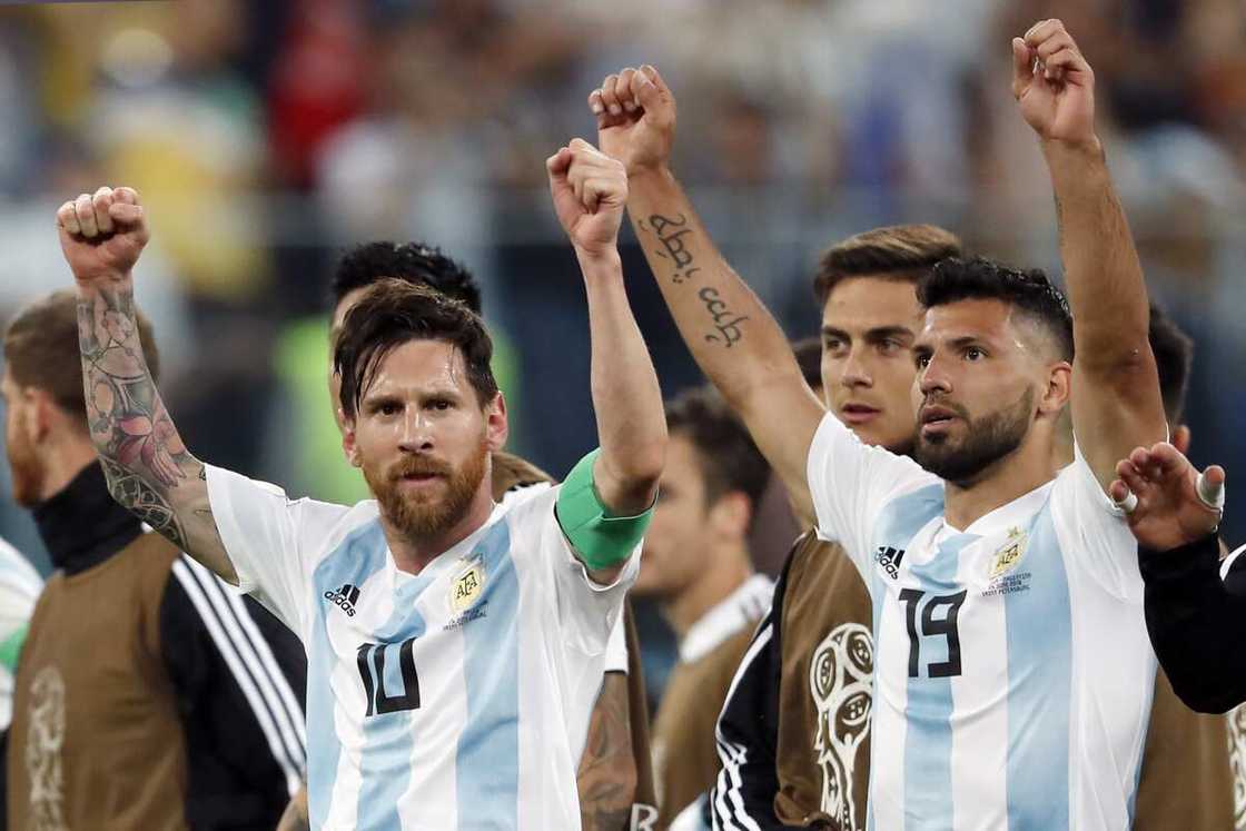 Messi and Aguero Messi and Aguero