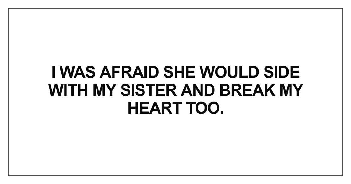 I was afraid she would I was afraid she would