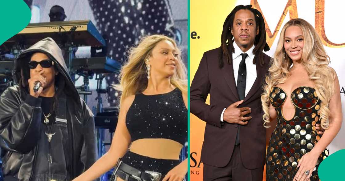 Beyoncé's Paris show went viral after Jay-Z surprised the audience with a live rap performance. Beyoncé's Paris show went viral after Jay-Z surprised the audience with a live rap performance.
