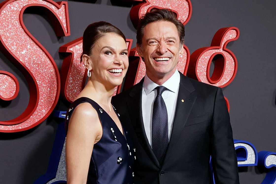 Sutton Foster and Hugh Jackman at AMC Lincoln Square Theatre Sutton Foster and Hugh Jackman at AMC Lincoln Square Theatre