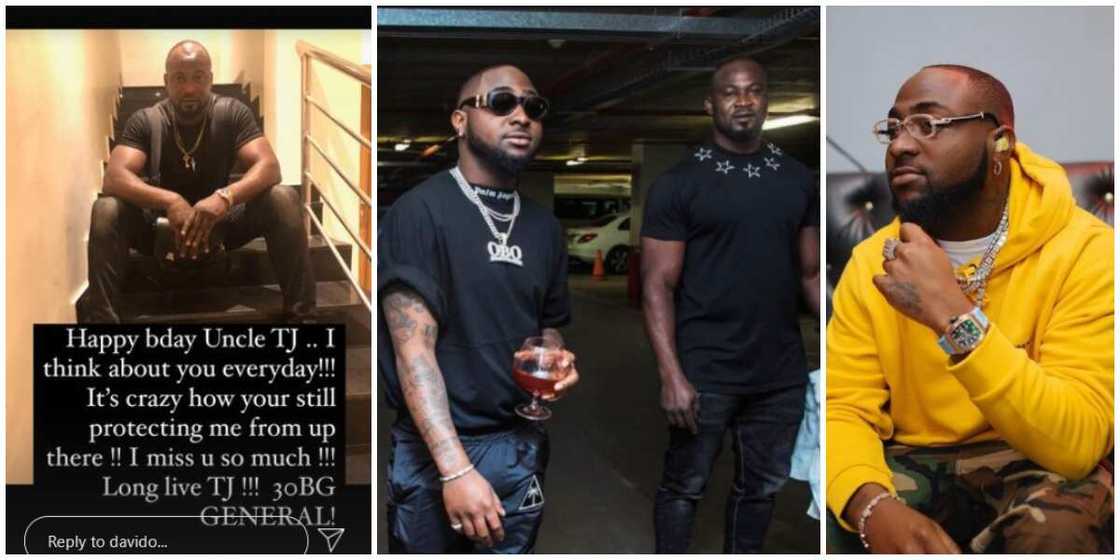 I Think About You Every Day - Davido Celebrates Late Bodyguard TJ on Posthumous Birthday I Think About You Every Day - Davido Celebrates Late Bodyguard TJ on Posthumous Birthday